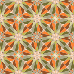 Kaleidoscope, geometric pattern, seamless vector illustration