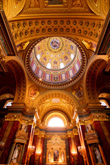 Fototapeta na wymiar Interior church Budapest Hungary 