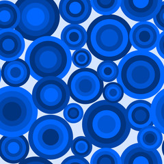 blue abstract circle pattern background