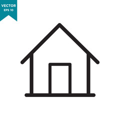 house vector icon in trendy flat design 