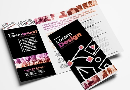 Graphic Design Service Trifold Brochure Layout
