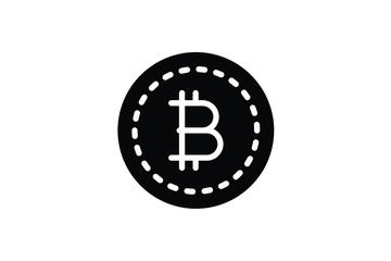 Bitcoin icon design, vector file , eps 01