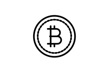 Bitcoin icon design, vector file , eps 01