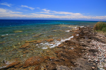 Issyk-Kul Lake Kyrgyzstan - unique colors