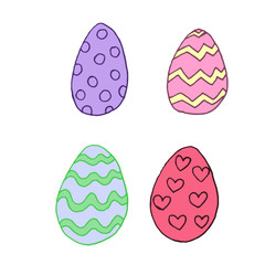 Happy easter spring graphic elements,vector set. Lettering, egg, branch