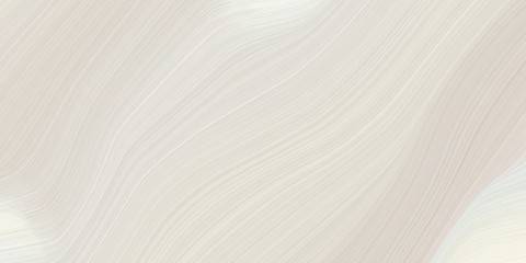 background graphic with contemporary waves illustration with light gray, white smoke and linen color