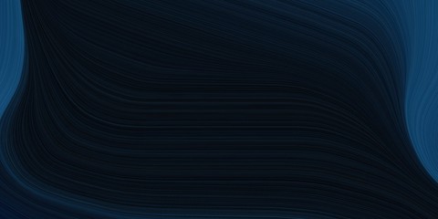 background graphic with smooth swirl waves background illustration with black, dark slate gray and very dark blue color