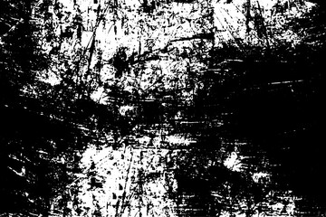 Grunge black and white texture. Pattern of an old worn surface. Dirty city background
