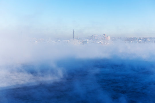 Angara River in Irkutsk, Russia
