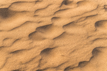 Sand texture formed by the wind