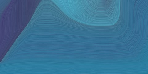 background graphic with smooth swirl waves background design with teal blue, dark slate gray and blue chill color
