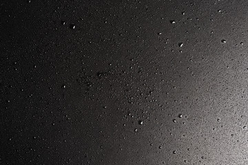 Abstract wet black texture for background. Copy space