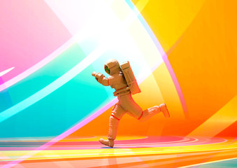 astronaut pin up running © DM7