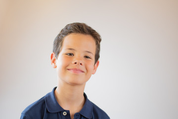 Portrait of a handsome smiling young boy