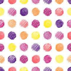 Seamless Pattern hand drawn with scribble Smear
