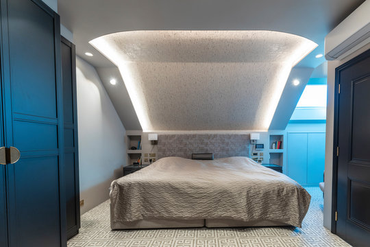 Interior View Of A Bedroom In A Luxurious Property, London, UK