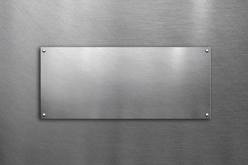 Metal plate plaque rivets