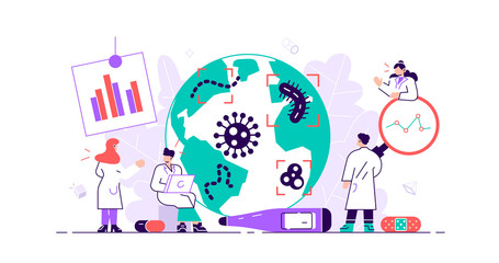 Epidemiology.Health danger risk spread laboratory