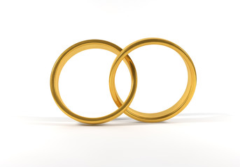 wedding 2 ring gold
