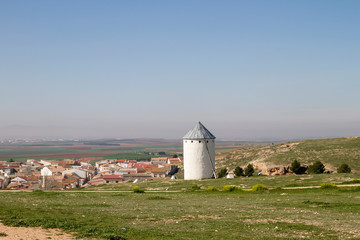 Old tower mill in Campo de Criptana, Spain