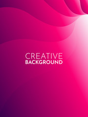 Dynamic gradient purple, pink style design. Modern abstract vector background. Creative, style cover. Cool gradient shape composition. Vertical illustration. Minimum coverage. Eps10 vector.