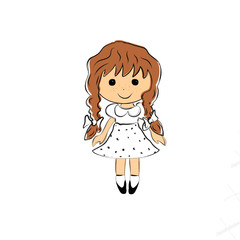 Little girl in  dress