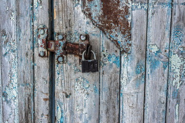 old wooden door