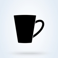 Drink tea cup icon. breakfast hot Coffee vector
