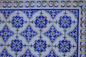 traditional portuguese tile with patern design