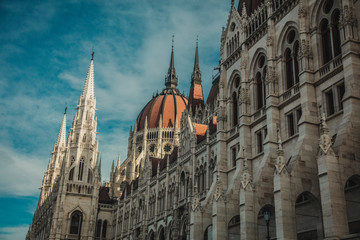 Budapest Parliament Building against the sky