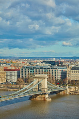 Fototapeta premium view of the historic center of Budapest
