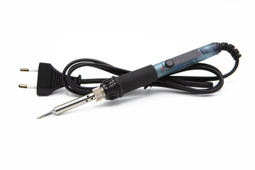 Soldering equipment isolated on white background