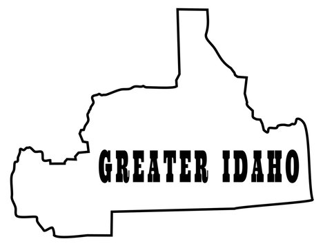 State Of Greater Idaho Proposed Map With Parts Of Oregon And California