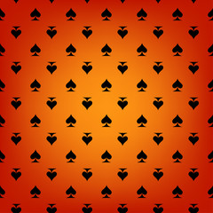 Poker card suit seamless pattern background. Can be used for wallpaper,fabric, web page background, surface texture.Abstract vector backround.