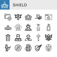 shield icon set