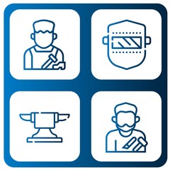 Set of craftsman icons