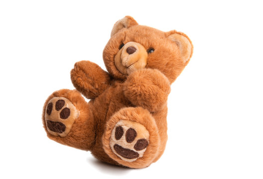 Naklejki teddy bear soft toy isolated