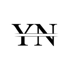 Initial YN Logo Design Vector Template. Creative Letter YN Business Logo Vector Illustration