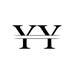 Initial YY Logo Design Vector Template. Creative Letter YY Business Logo Vector Illustration