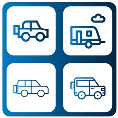 suv icon set