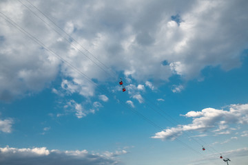 Red cable car