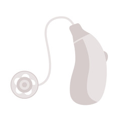 hearing aid, vector illustration, flat style ,profile