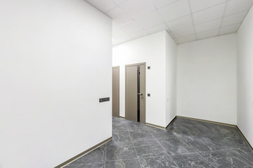 white empty corridor for room in interior of modern apartments, office or clinic