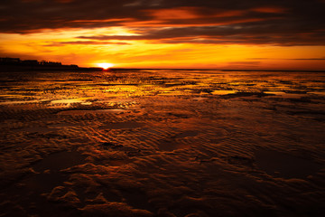 Sonnenuntergang über der Nordsee