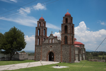 Beautiful little church in Villa del Carbon , Mexico 