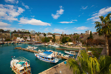 Fototapeta premium Antalya, Turkey, historical old town Kaleiçi