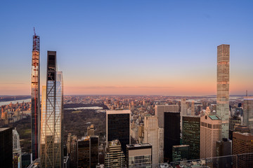 New York City skyline, Manhattan, New York, USA.