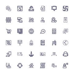 Editable 36 social icons for web and mobile