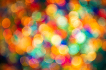 Abstract bokeh multi colors lights,  Festive sparkling lights bokeh background