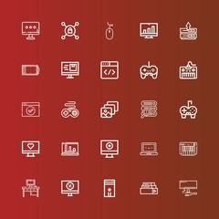 Editable 25 pc icons for web and mobile